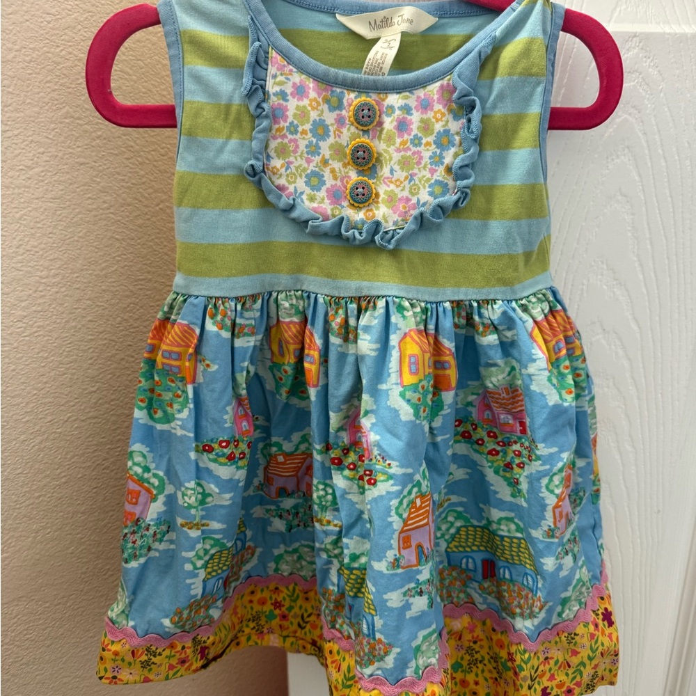 Matilda Jane Green and Blue Casual Sundress